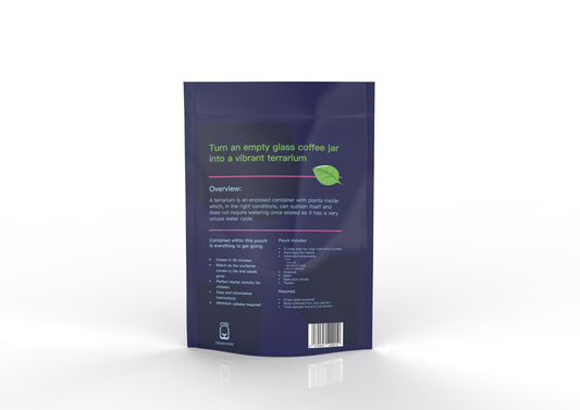Blue Coffee Jar Terrarium Kit